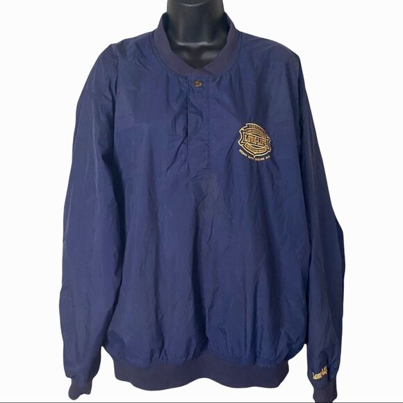 UltraClub Collection Longlife Blue Unisex Nylon Bomber Style Jacket - Picture 1 of 9